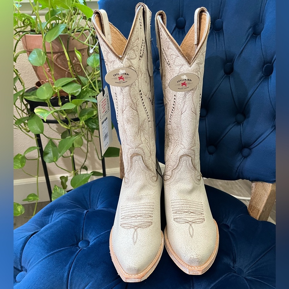 🤠 IDYLLWIND SWEET TEA CRACKLE TALL WESTERN BOOTS-SNIP TOE ( 7 ) - Picture 2 of 9